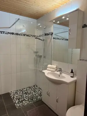 Ein Badezimmer in der Unterkunft Ferienwohnung & Spa Renate