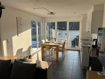 Küche/Küchenzeile in der Unterkunft Helle, gemütliche 2-Zimmerwohnung in Feldkirch