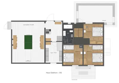 Grundriss der Unterkunft Haus Glatthorn