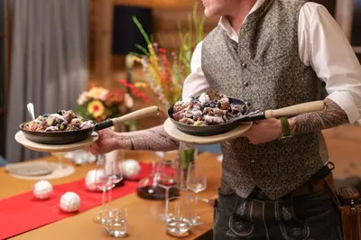 Essen in der Villa oder in der Nähe