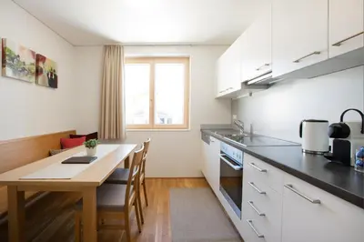Küche/Küchenzeile in der Unterkunft Appartements Berg 170