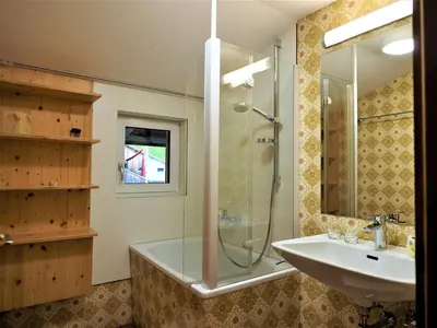 Ein Badezimmer in der Unterkunft Berghof Burtscher
