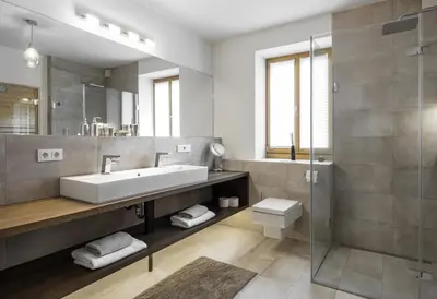 Ein Badezimmer in der Unterkunft Ahorn Chalet Mittelberg