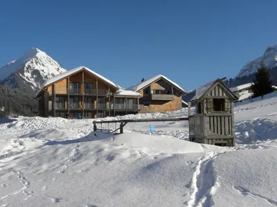 Ein allgemeiner Bergblick oder ein Berglick von der Ferienwohnung aus