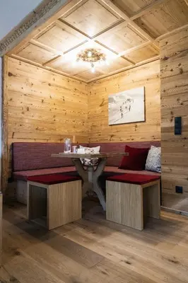 Ein Sitzbereich in der Unterkunft Pfefferkorn's Hotel