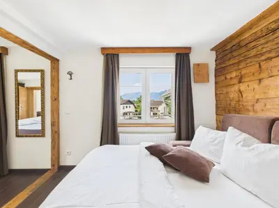 Ein Bett oder Betten in einem Zimmer der Unterkunft S'Matt