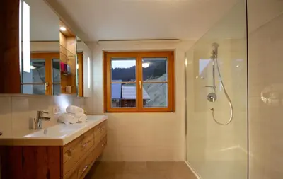 Ein Badezimmer in der Unterkunft Ferienhaus Oberboden