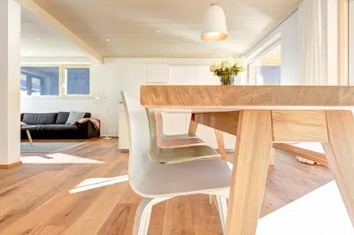 Ein Sitzbereich in der Unterkunft Hus 128