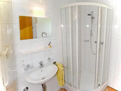 Ein Badezimmer in der Unterkunft Haus Blankus