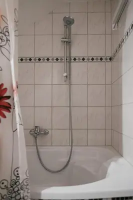 Ein Badezimmer in der Unterkunft FeWo Ruhe