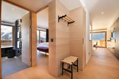 Ein Bett oder Betten in einem Zimmer der Unterkunft Chalet Hohe Welt - luxury apartments