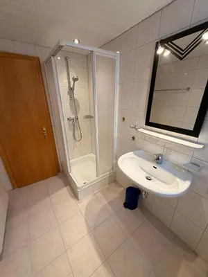 Ein Badezimmer in der Unterkunft Damülser Horn