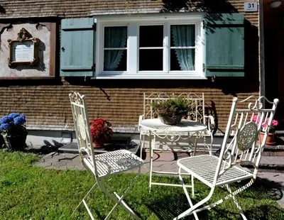 Ein Garten an der Unterkunft Ferienbauernhof Erath