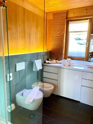 Ein Badezimmer in der Unterkunft Naturhaus Loacker