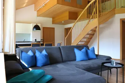 Ein Sitzbereich in der Unterkunft Appartement Bettina