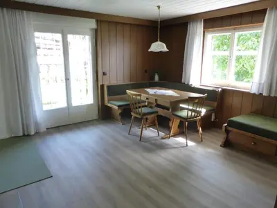 Ein Sitzbereich in der Unterkunft Ferienwohnung Marte