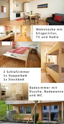 Küche/Küchenzeile in der Unterkunft Ferienwohnung 