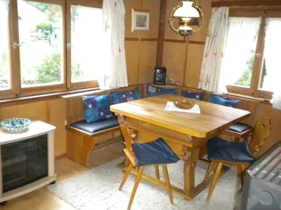 Ein Sitzbereich in der Unterkunft Ferienhaus Sinz
