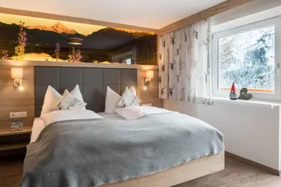 Ein Bett oder Betten in einem Zimmer der Unterkunft Bergspitz Luxury Appartement