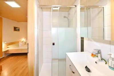 Ein Badezimmer in der Unterkunft Bauernhof Bilgeri