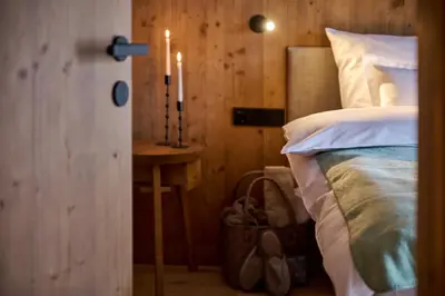 Ein Bett oder Betten in einem Zimmer der Unterkunft Aparthotel Dorf570