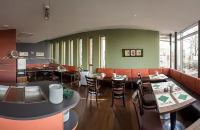 Ein Sitzbereich in der Unterkunft Businesshotel Valerian
