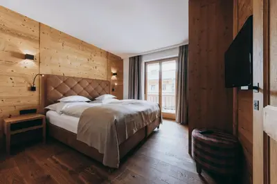 Ein Bett oder Betten in einem Zimmer der Unterkunft Chalet Anna Maria