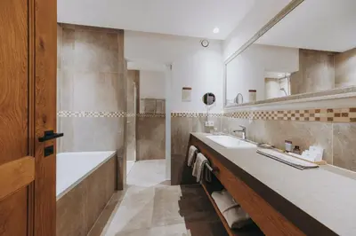 Ein Badezimmer in der Unterkunft Chalet Anna Maria