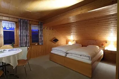 Ein Bett oder Betten in einem Zimmer der Unterkunft Ferienhof Metzler
