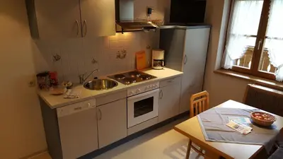 Küche/Küchenzeile in der Unterkunft Haus Wilma