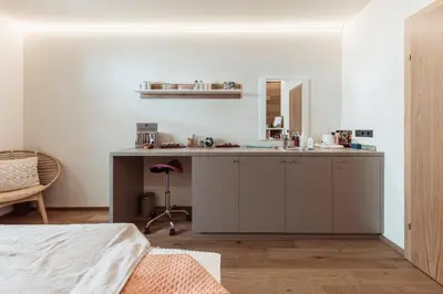 Ein Bett oder Betten in einem Zimmer der Unterkunft Haus Moosbrugger