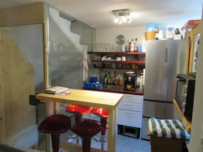 Küche/Küchenzeile in der Unterkunft Haus Mittagspitze