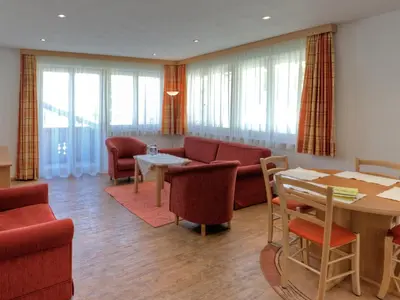 Ein Sitzbereich in der Unterkunft Pension Walkerbach