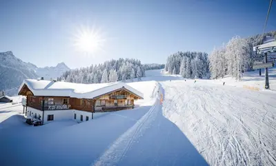 Haus Windegga im Winter