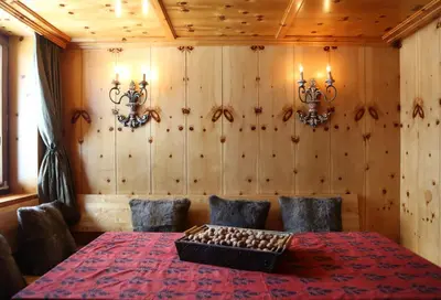 Ein Bett oder Betten in einem Zimmer der Unterkunft Kristiania Lech