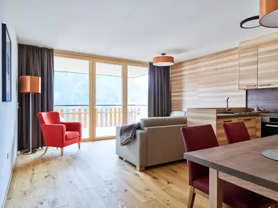 Ein Sitzbereich in der Unterkunft Residenz Tirol