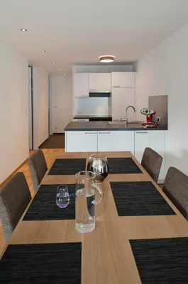 Küche/Küchenzeile in der Unterkunft Relaxed Urban Living - Aparthotel und Boardinghouse