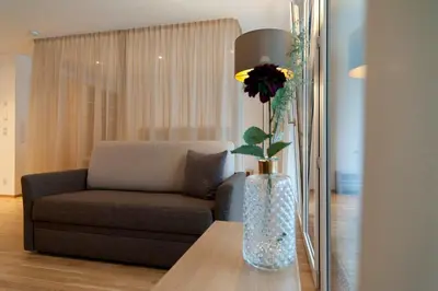 Ein Sitzbereich in der Unterkunft Relaxed Urban Living - Aparthotel und Boardinghouse