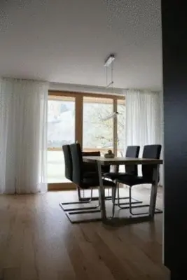 Ein Sitzbereich in der Unterkunft Haus Kanisblick Appartements