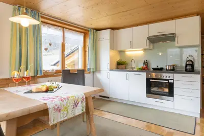 Küche/Küchenzeile in der Unterkunft Gästehaus Graf