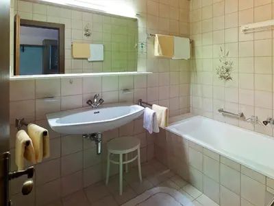Ein Badezimmer in der Unterkunft Chalet Rüfikopf