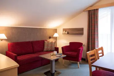 Ein Sitzbereich in der Unterkunft Apart-Hotel Filomena