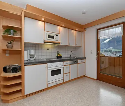 Küche/Küchenzeile in der Unterkunft Rüf Wohlfühl-Apartments