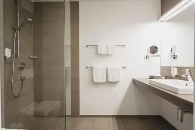 Ein Badezimmer in der Unterkunft Sternen Hotel Wolfurt