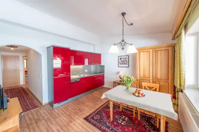 Küche/Küchenzeile in der Unterkunft Ferienwohnungen & Chalets Capricorno