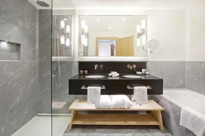 Ein Badezimmer in der Unterkunft Hotel Angela