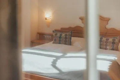 Ein Bett oder Betten in einem Zimmer der Unterkunft Appartement Omeshorn anno 1593