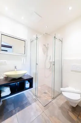 Ein Badezimmer in der Unterkunft S'Matt Bob