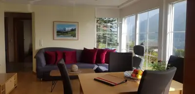 Ein Sitzbereich in der Unterkunft Panorama Erlebnis