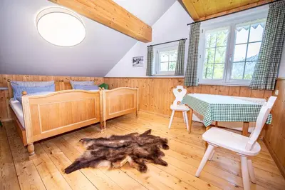 Ein Bett oder Betten in einem Zimmer der Unterkunft Wuerttemberger Haus - Hütte